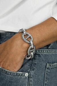 Pulseira Marinheiro Corda | Prata 925 | Eletroformação
