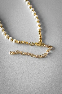 Colar Pérolas e Peixe Dourado | Banho de Ouro 18k | Exclusivo