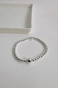 Pulseira Bolinhas Sem Fecho | Banho Prata 925