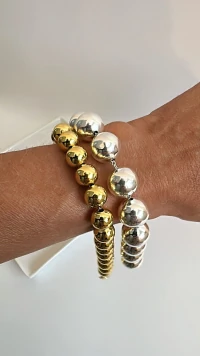 Pulseira Boll GG | Banho Prata 925