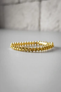 Pulseira Spike | Banho de Ouro 18k | Moderna