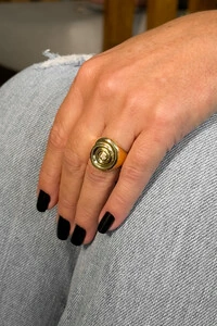 Anel Espiral Micro Zircônia | Banho de Ouro 18k | Sofisticado