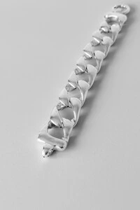Pulseira Groumet Maxi | Prata 925 | Eletroformação