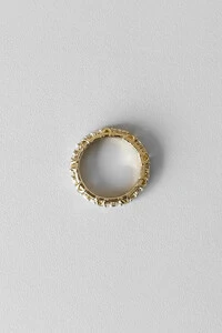 Anel Eternity | Banho de Ouro 18k | Zircônias Cravadas
