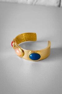 Bracelete Pedras Coloridas | Banho Ouro 18k | Vibrante