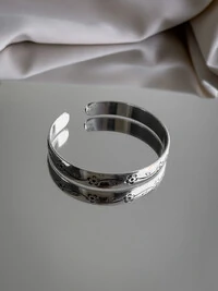 Bracelete Flores Delicadas | Banho de Prata 925