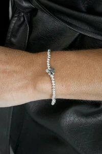 Pulseira Bolinhas | Banho de Prata | Borboleta