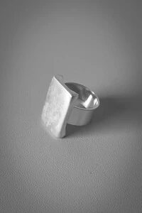 Anel Placa Retangular | Banho de Prata 925 | Minimalista