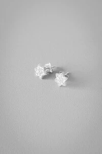 Brinco Estrela Cravejada | Prata 925 | Delicado