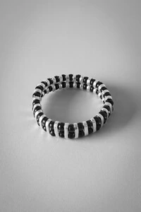 Pulseira Elos e Esferas | Banho de Prata 925 | Moderna