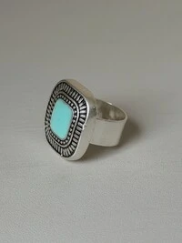 Anel Mandala Boho Ajustável em Banho de Prata | Tatsi