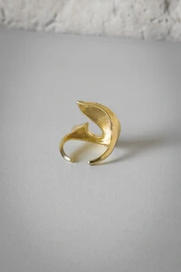 Anel Peixe Ajustável | Banho de Ouro 18k | Tendência