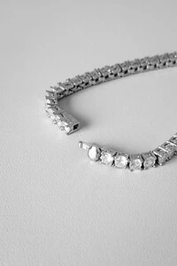 Pulseira Riviera Cravejada | Banho Ródio | Clássica