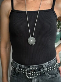 Colar Mandala Bolinhas | Banho de Prata 925