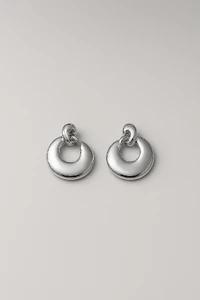 Brinco Argola Orgânica Articulada | Prata 925 | Moderna
