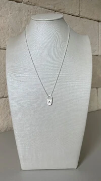 Colar Corrente de Bolinha com Pingente Estrela Vazada – Banho de Prata