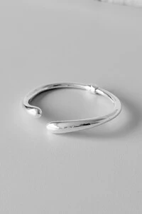 Bracelete Gota Liso | Prata 925 | Eletroformação
