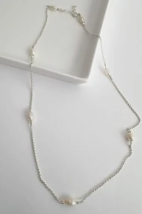 Corrente Pérola Natural 6mm | Prata 925 | Madrepérola