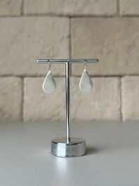 Brinco Gota Banho de Prata