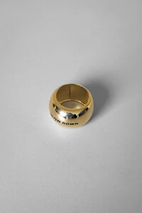Anel Bold Slow Down | Banho Ouro 18k | Autêntico
