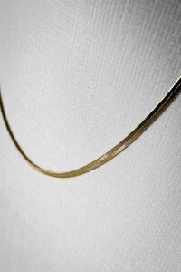 Corrente Laminada | Banho de Ouro 18k | Elegante