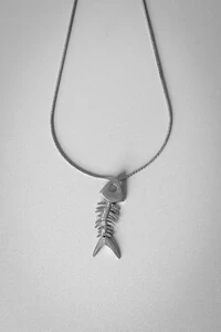 Colar Pingente Peixe | Banho de Prata 925 | Despojado