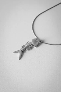 Colar Pingente Peixe | Banho de Prata 925 | Despojado