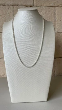 Corrente Rabo de Rato 50 cm – Banho de Prata