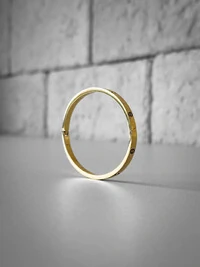 Bracelete Parafuso Liso | Banho de Ouro 18k | Moderno