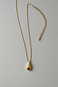 Colar Gota Lisa | Banho de Ouro 18k | Minimalista