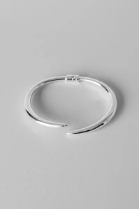 Bracelete Abraço Liso | Prata 925 | Eletroformação