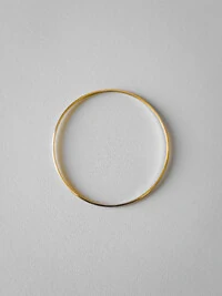 Pulseira Argola Lisa 2mm | Prata 925 com Banho de Ouro 18k | Minimalista