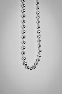 Colar Bolinhas Pingente Esfera | Banho de Prata 925 | Moderno