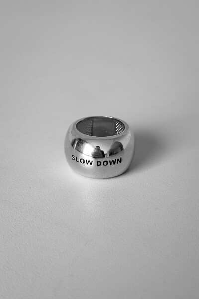 FotoAnel Bold Slow Down | Banho Ródio | Autêntico