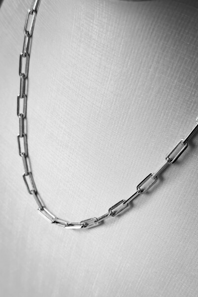 FotoColar Elos Alongados | Banho Ródio | Versátil