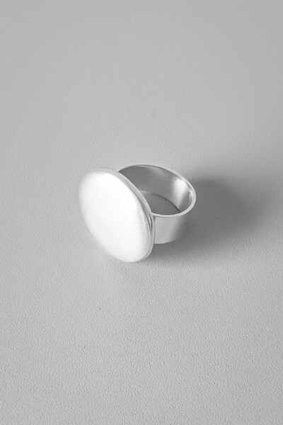 FotoAnel Redondo Liso | Banho Prata 925 | Ajustável