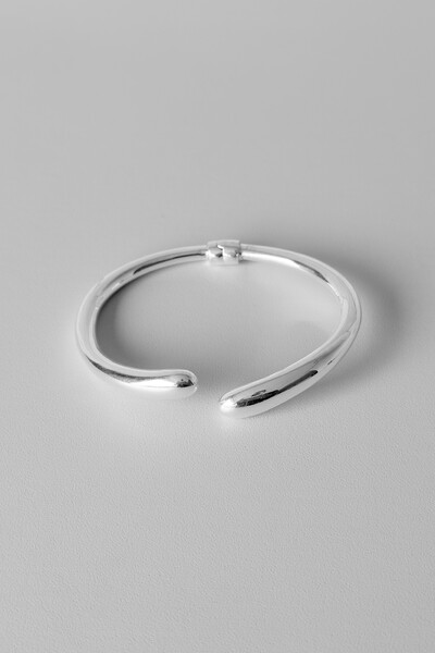 Foto Bracelete Gota Liso | Prata 925 | Eletroformação