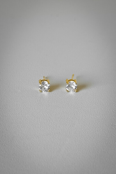 Foto Brinco Ponto de Luz | Banho de Ouro 18k | Clássico