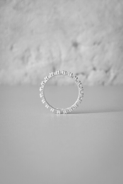 FotoAnel Aparador Cravejado Inteiro | Prata 925 | Clássico