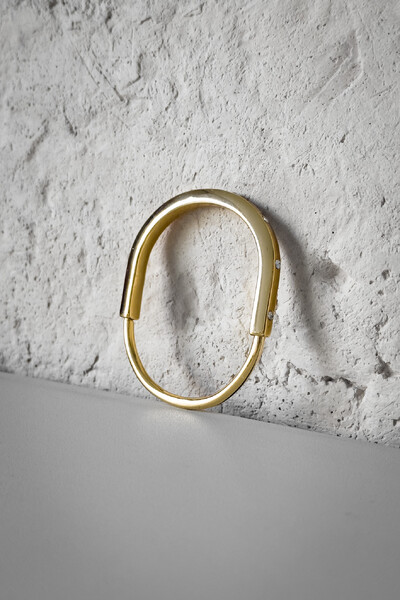 FotoBracelete Cadeado Cravejado | Banho de Ouro 18k | Luxo