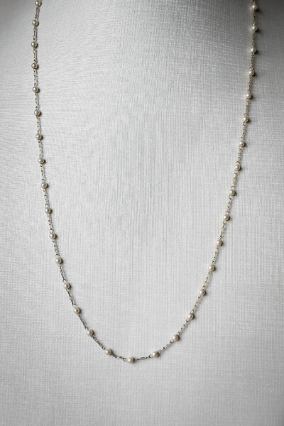 Foto Corrente com Pérolas | Banho de Ouro 18k | Clássica