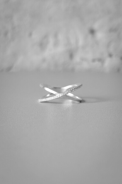 FotoAnel X Fio Cravejado | Prata 925 | Design Moderno