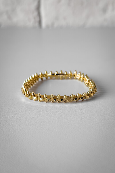 Foto Pulseira Spike | Banho de Ouro 18k | Moderna