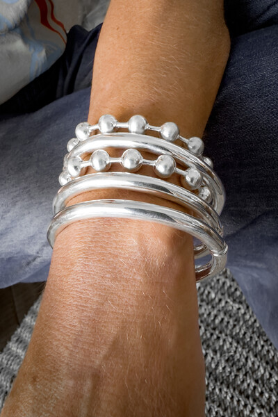 FotoBracelete Liso Jana | Prata 925