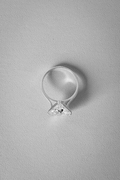 FotoAnel Solitário Pedra 12mm | Prata 925 | Clássico