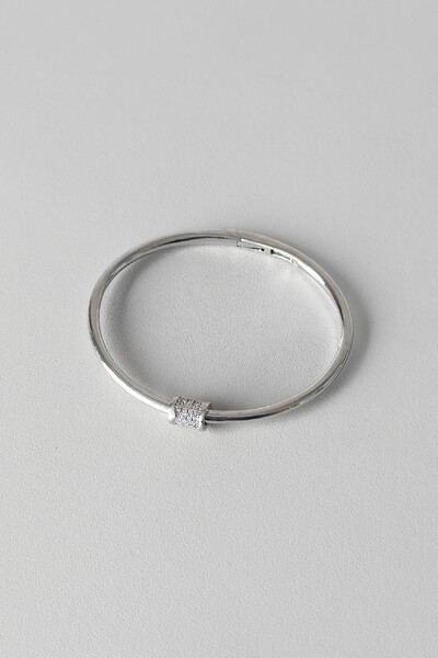 Foto Bracelete Orbit | Banho de Ródio | Microzircônias