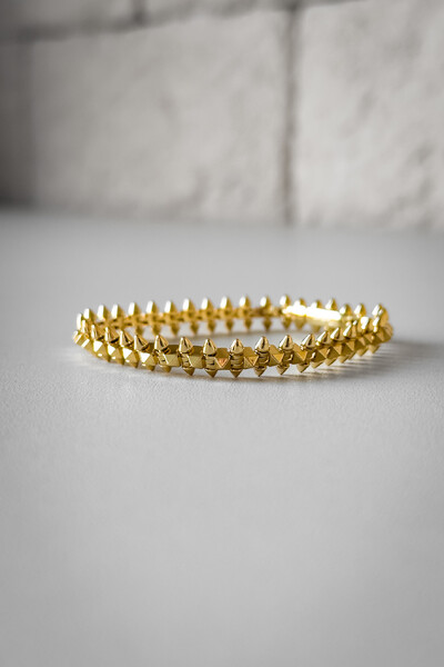 FotoPulseira Spike | Banho de Ouro 18k | Moderna