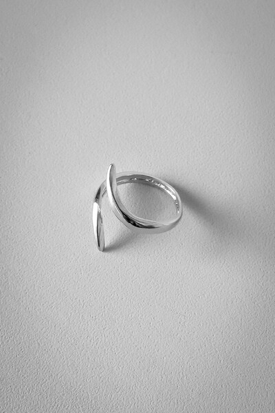 FotoAnel Fio Twist Pontas Ajustável | Banho Ródio | Moderno