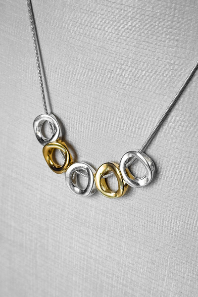 FotoColar Esferas Banho Duplo | Banho Prata e Ouro 18k | Contemporâneo