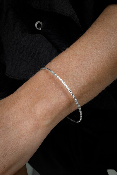 Foto Pulseira Fio Torcido | Prata 925 | Clássica